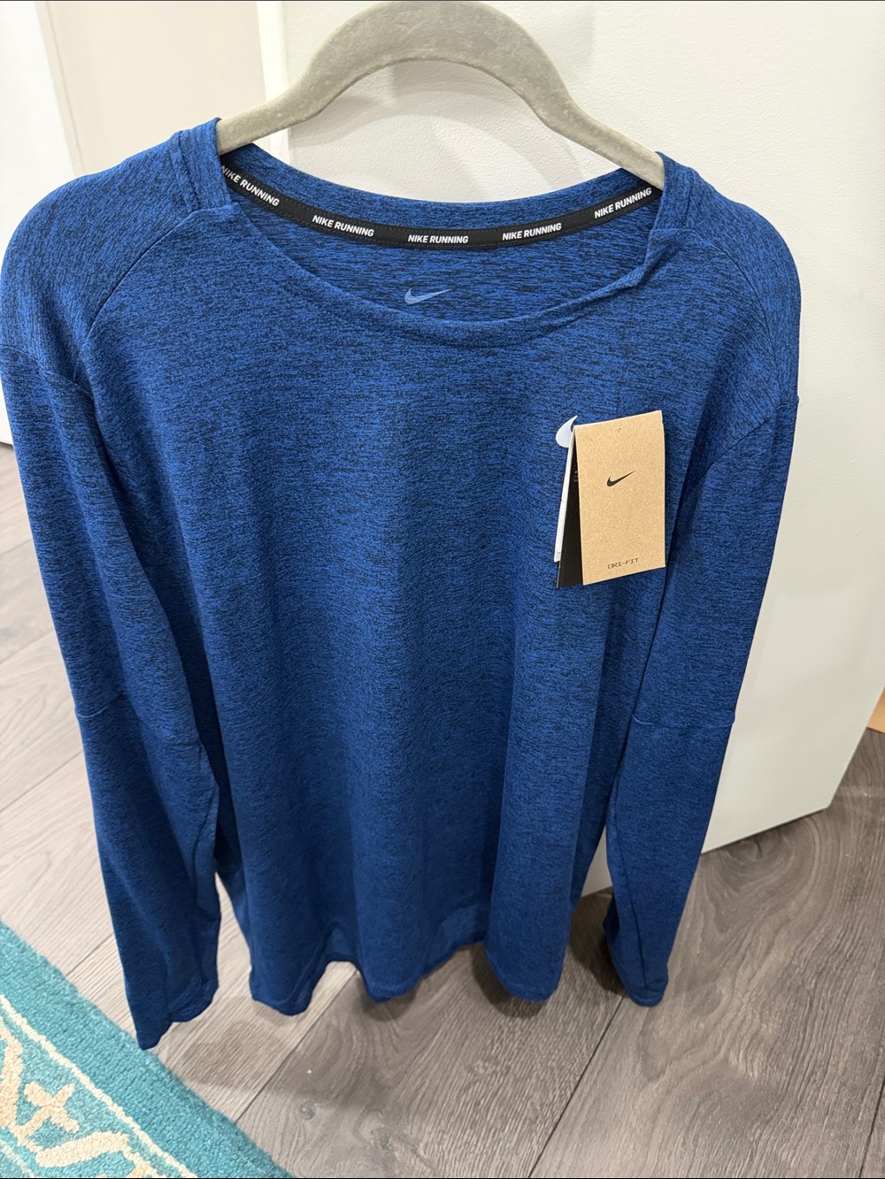 NWT Nike Men’s Blue Long-Sleeve Running Shirt